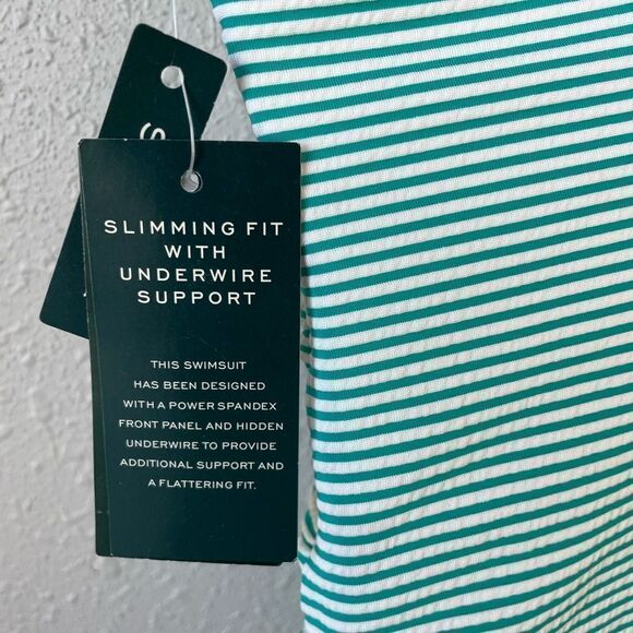 NWT Lauren Ralph Lauren Striped Tankini Top Size 6 - Picture 5 of 5